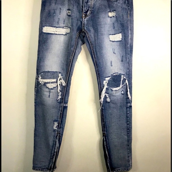 M n m l STRETCH DENIMRelaxed fitBlue jea… - Picture 10 of 16